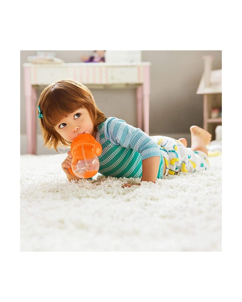 Munchkin Tıklama Kilitli Uçlu Alıştırma Bardağı, 6ay+, 207ml, Turuncu, 2li Paket 1225801-T2