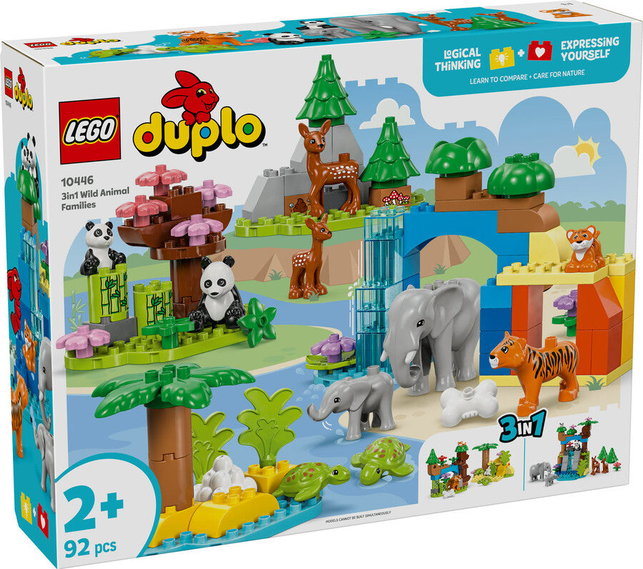 LEGO® DUPLO® 3’ü 1 Arada Vahşi Hayvan Aileleri 10446