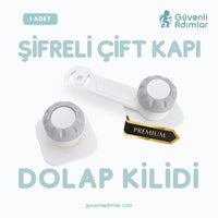 Premium Şifreli Çift Kapaklı Dolap Kilidi