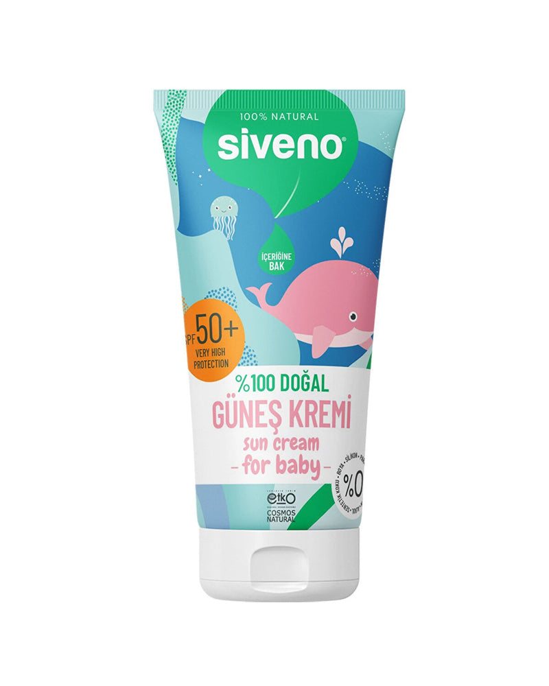 %100 Doğal Bebekler İçin Güneş Kremi 50+F 50 ml