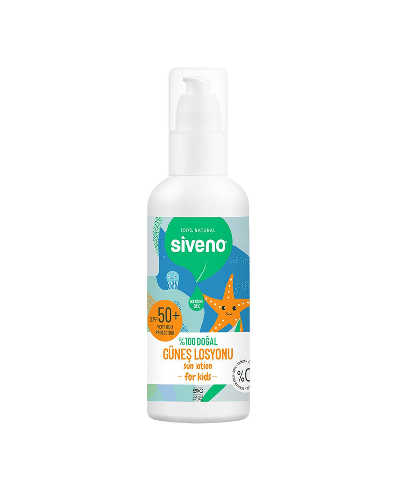 %100 Doğal Çocuklar İçin Güneş Losyonu 50+ Faktör 100 ml