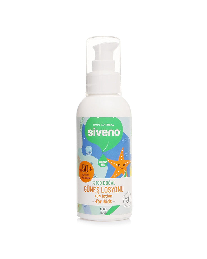 %100 Doğal Çocuklar İçin Güneş Losyonu 50+ Faktör 100 ml