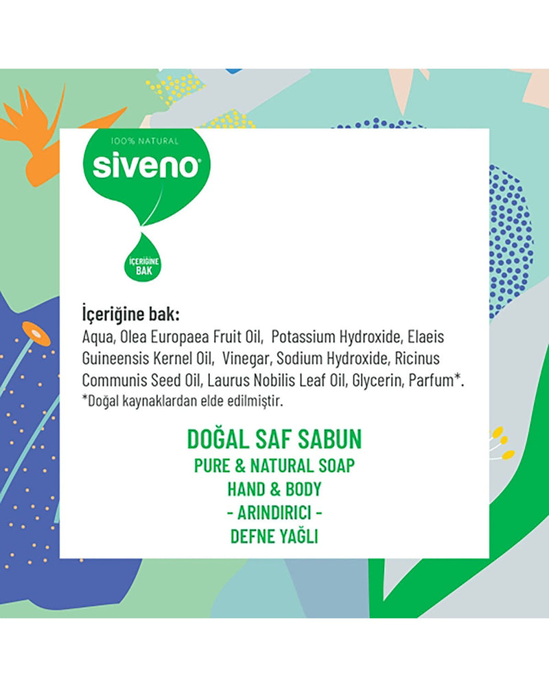 %100 Defne Yağlı Doğal Sıvı Sabun 300 ml