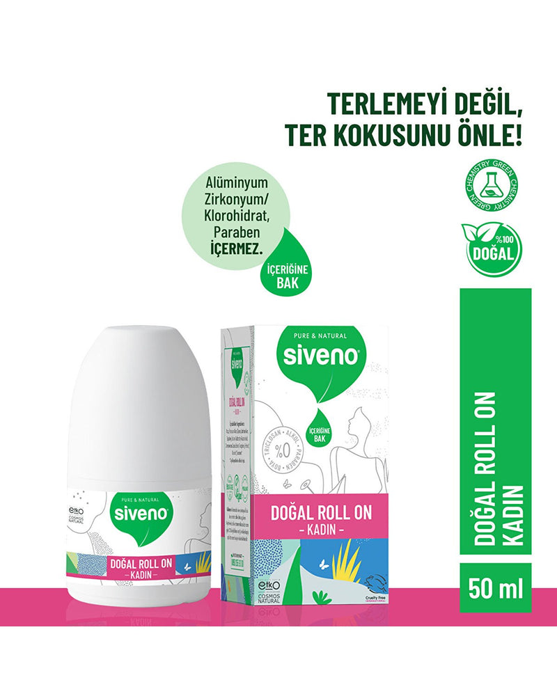 %100 Doğal Roll-On Kadınlar İçin 50 ml
