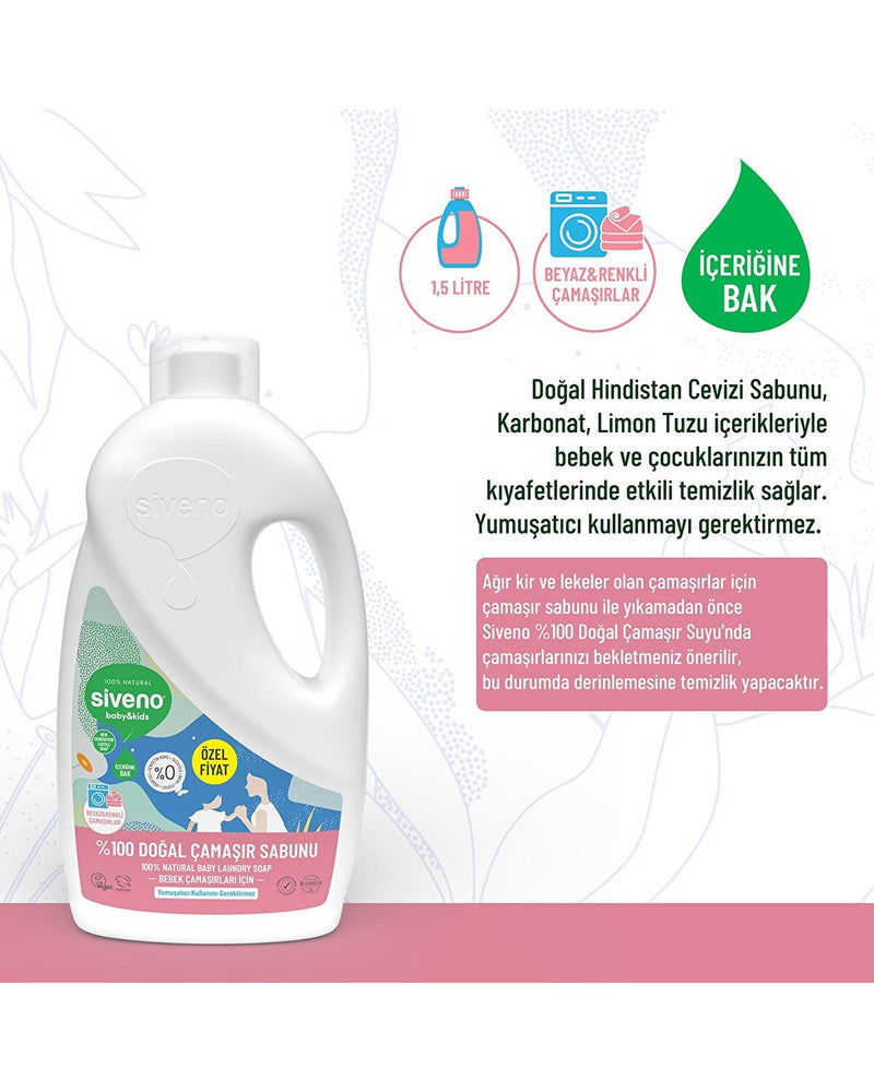 Bebek Doğal Çamaşır Sabunu 1500 ml