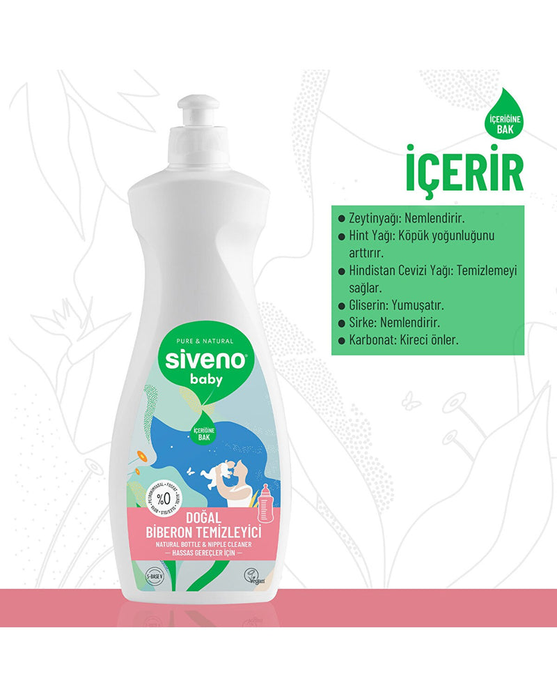 Bebek Doğal Emzik ve Biberon Temizleyici 500ml