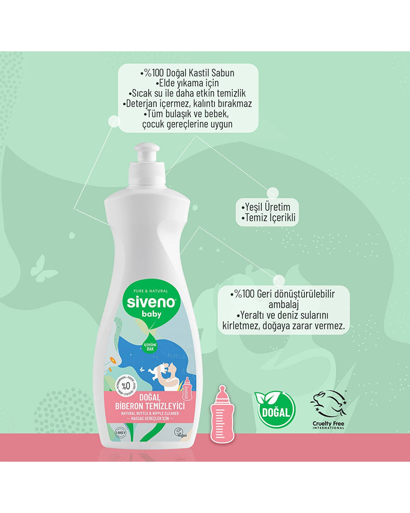 Bebek Doğal Emzik ve Biberon Temizleyici 500ml