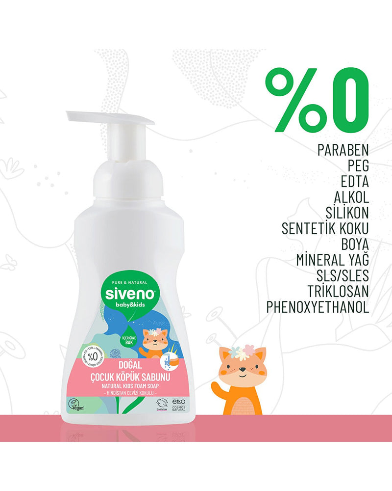 Zeytinyağlı Doğal Çocuk Köpük Sabun 250 ml