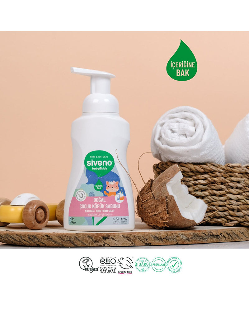 Zeytinyağlı Doğal Çocuk Köpük Sabun 250 ml
