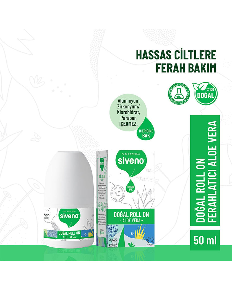%100 Doğal Roll-On Aloe Vera 50 ml