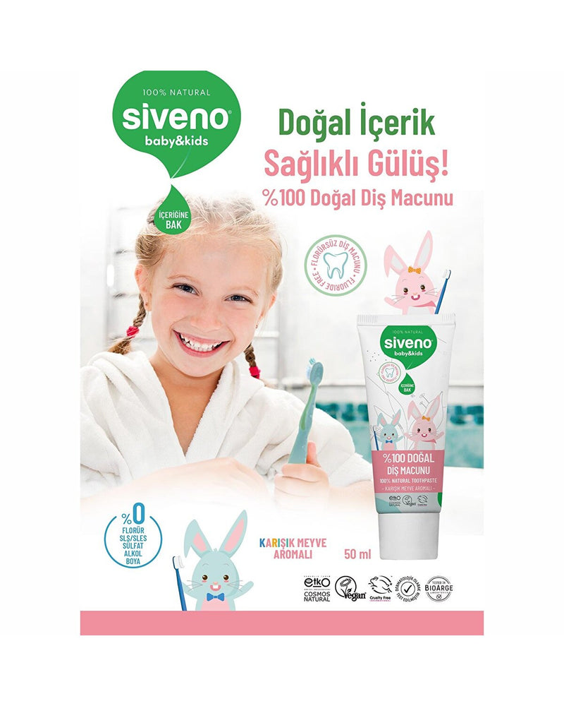 %100 Doğal Diş Macunu Baby&Kids 50ml