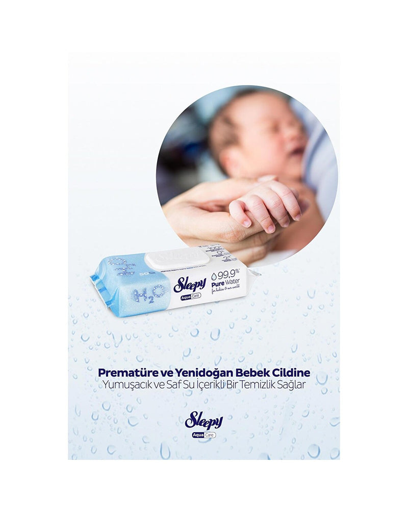 Aqua Care 50'li Islak Mendil