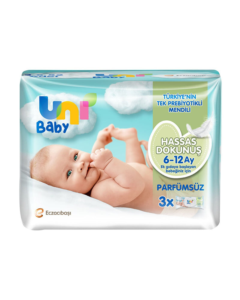 Hassas Dokunuş Bebek Islak Mendil 6-12 Ay 3x52 Adet