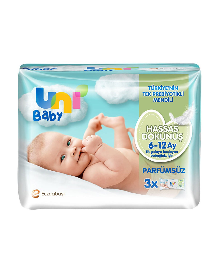 Hassas Dokunuş Bebek Islak Mendil 6-12 Ay 3x52 Adet