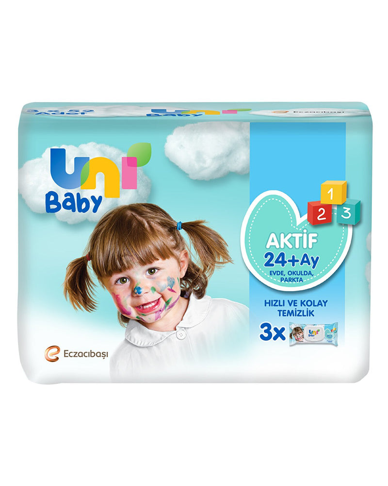 Aktif Bebek Islak Mendil 24+ Ay 3x52 Adet