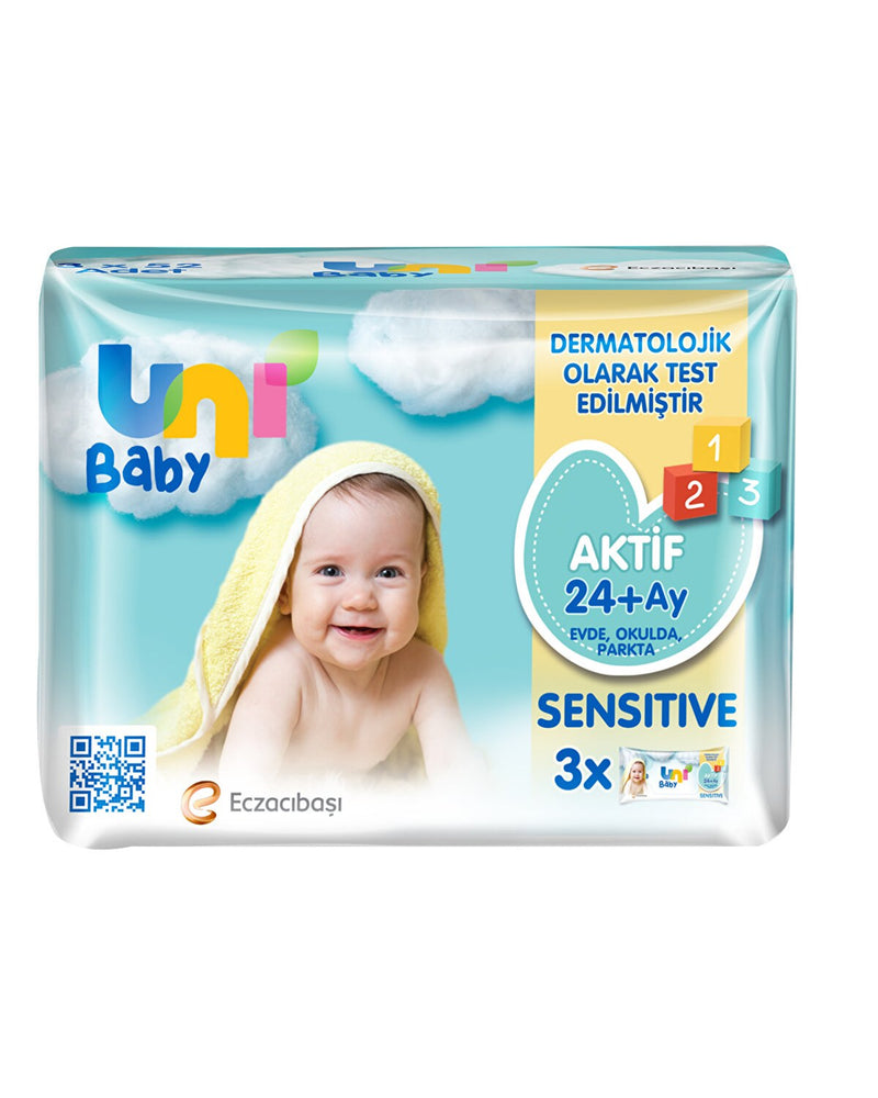 Aktif Sensitive Bebek Islak Mendil 24+ Ay 3x52 Adet