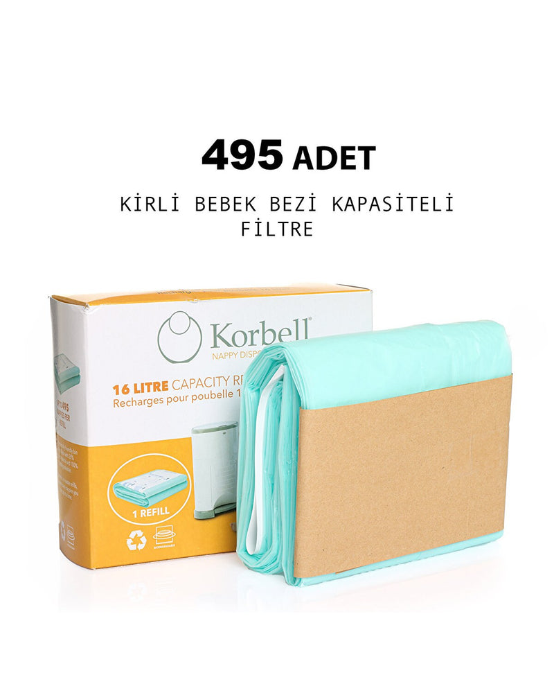 495 Adet Kirli Bebek Bezi Kapasiteli Çöp Poşeti