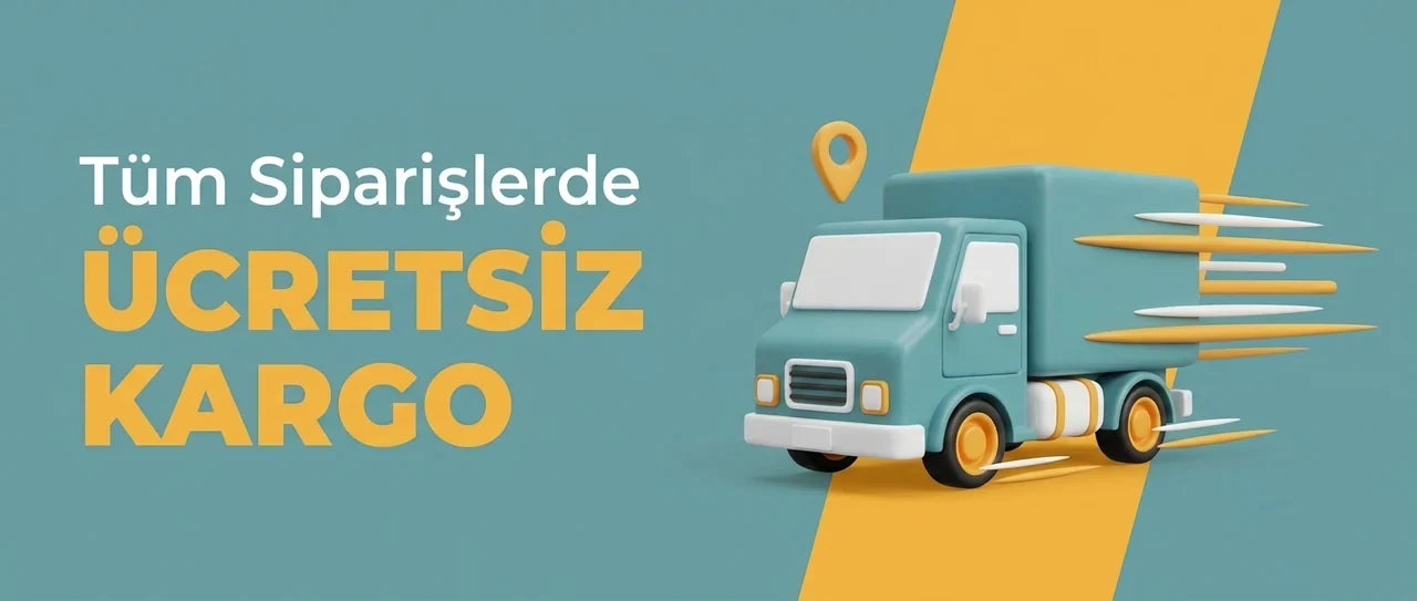 Tüm siparişlerde ücretsiz kargo